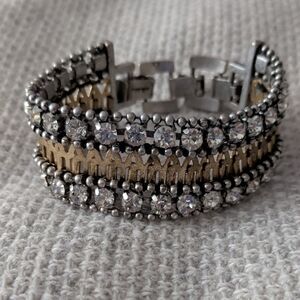 Elegant Gold and Silver Bracelet Set